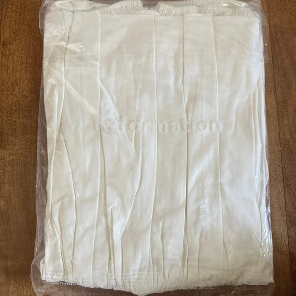 NEW Reformation Calie Mini Short Sleeve  Dress Cotton | size 2 - Picture 9 of 11